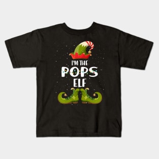 Im The Pops Elf Christmas Kids T-Shirt